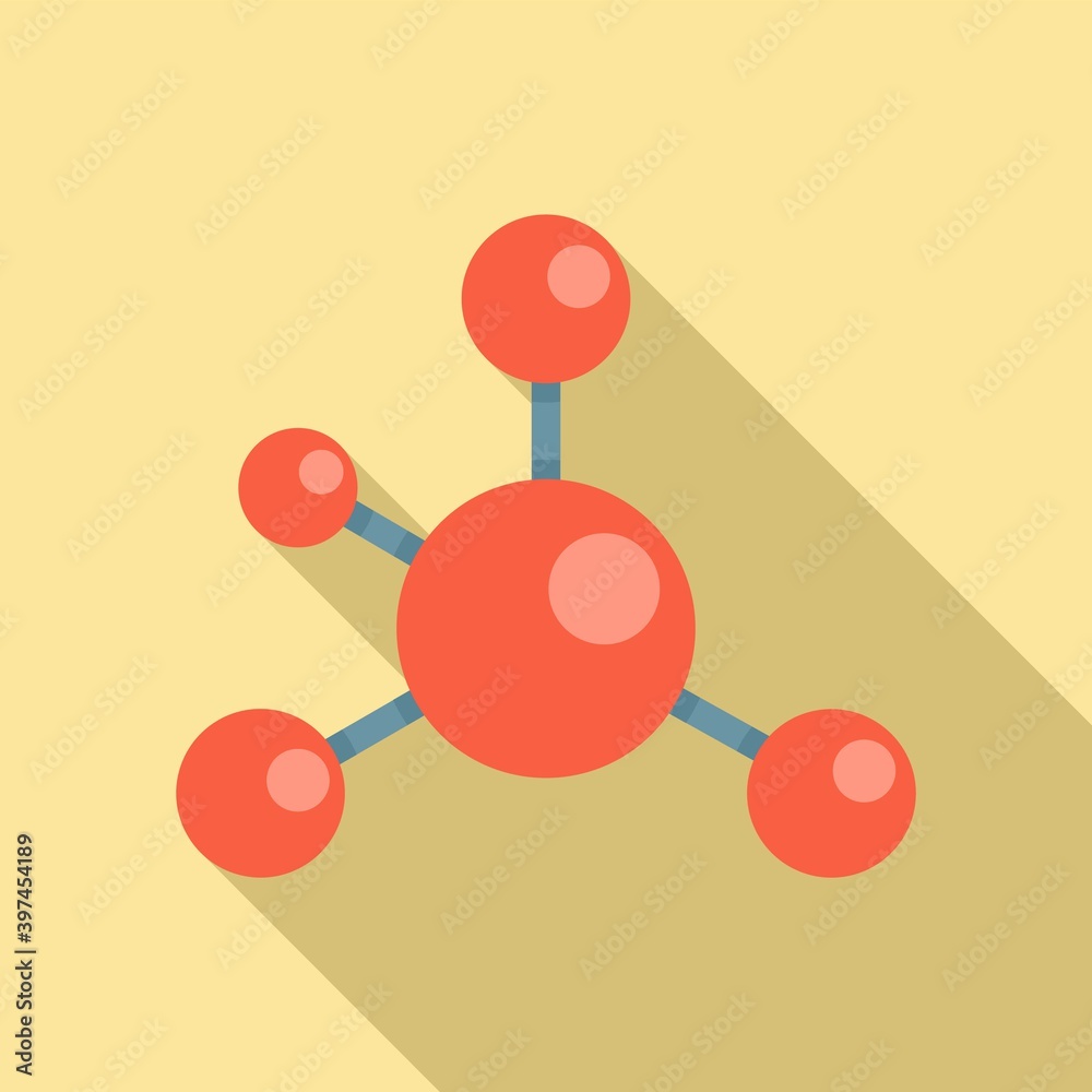 Biophysics molecule icon. Flat illustration of biophysics molecule vector icon for web design Biophysics molecule icon. Flat illustration of biophysics molecule vector icon for web design