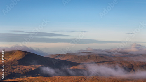 fog in the mountains