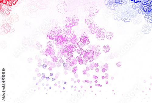 Light Purple vector pattern with random forms.