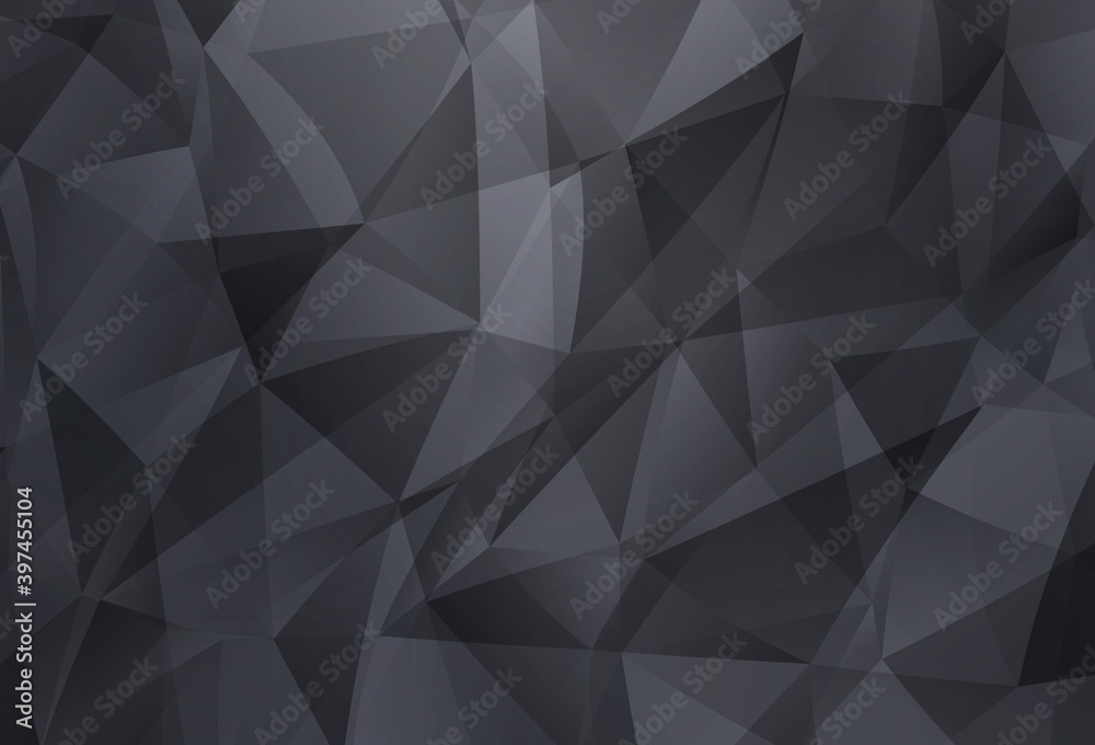 Light Gray vector polygon abstract layout. Light Gray vector polygon abstract layout.