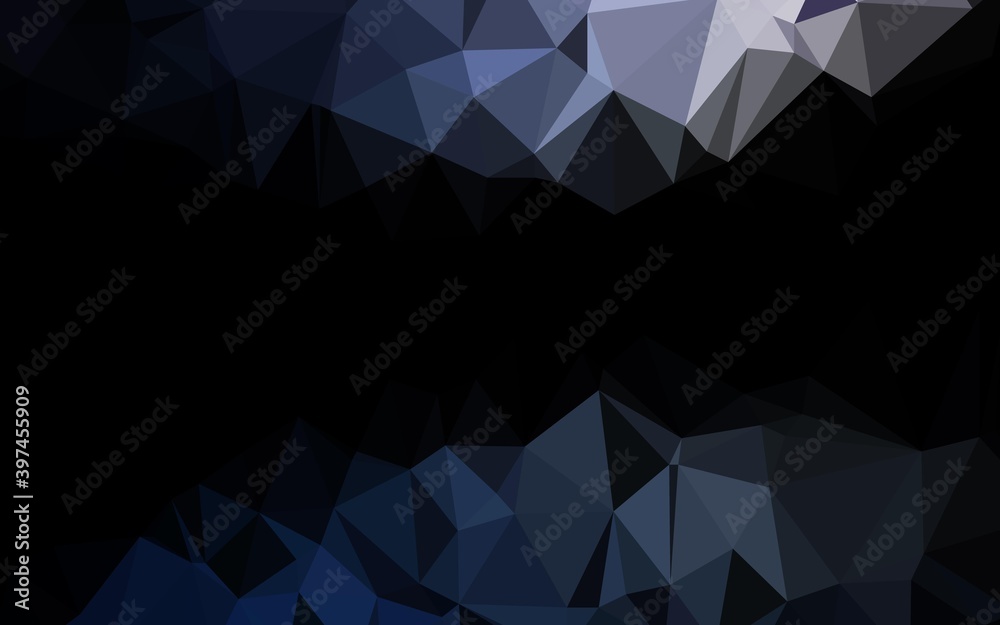Dark BLUE vector abstract mosaic background. Dark BLUE vector abstract mosaic background.