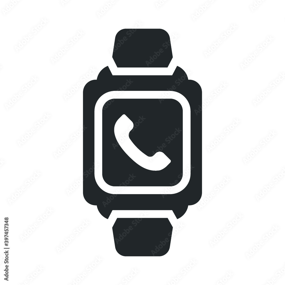 Phone call, smart watch icon Phone call, smart watch icon