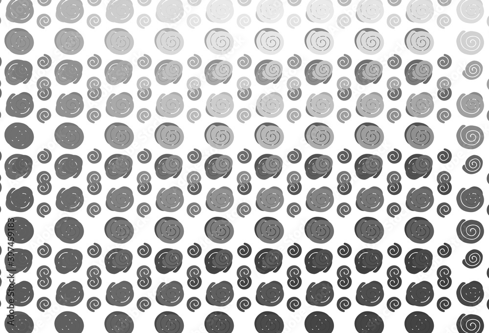 Light Silver, Gray vector pattern with bent ribbons. Light Silver, Gray vector pattern with bent ribbons.