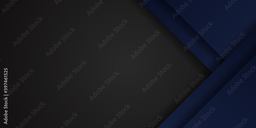 Template corporate concept blue black grey contrast background.