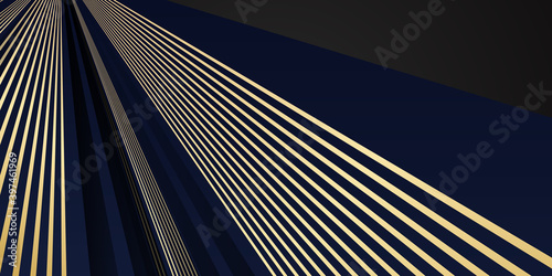 Blue gold abstract business background. Vector illustration design for business corporate presentation, banner, cover, web, flyer, card, poster, game, texture, slide, magazine, and powerpoint. 