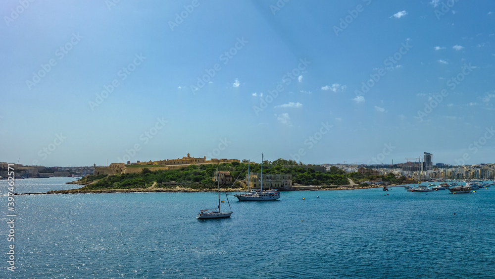 Manoel Island in marsamxett harbour in Malta.