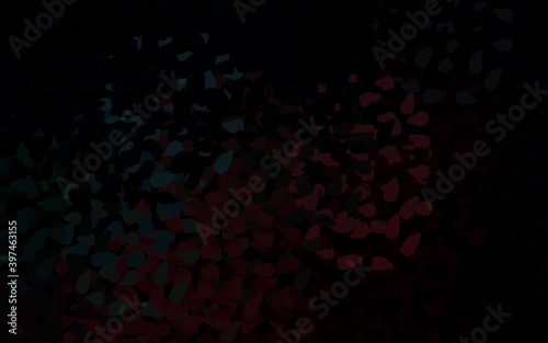 Dark Blue, Red vector template with chaotic shapes.