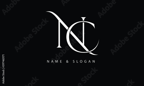 NC, CN, N, C abstract letters logo monogram