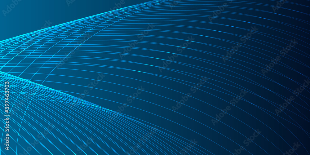 Blue abstract tech line background Blue abstract tech line background