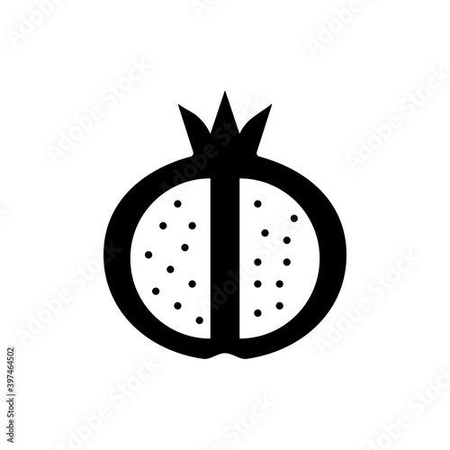 garnet icon element of fruit icon for mobile concept and web apps. Thin line garnet icon can be used for web and mobile. Premium icon on white background
