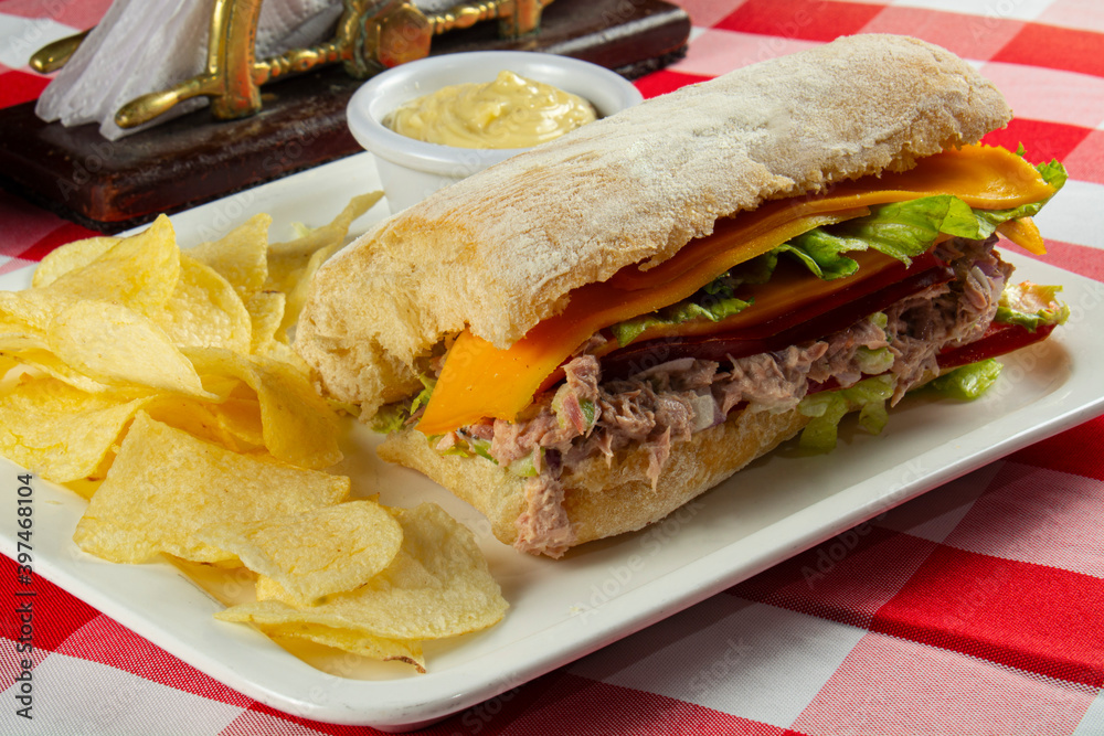 Obraz premium SANDWICH DE ATUN