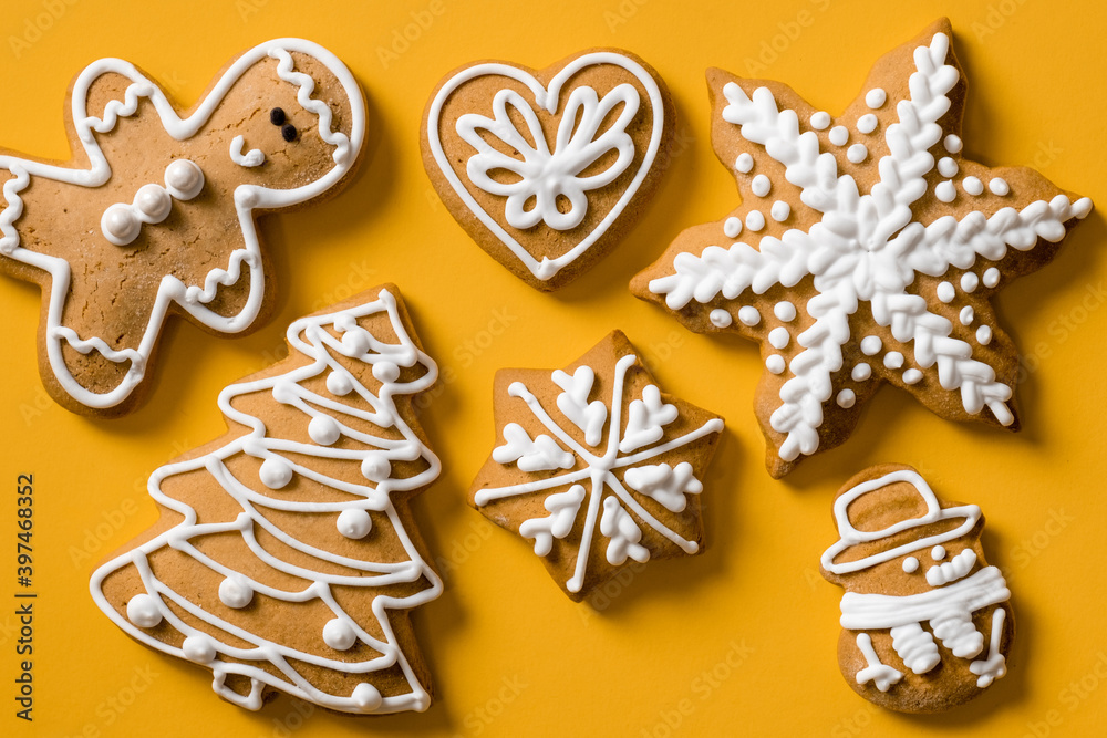 biscuit gift fortuna gold background new year cookies top view copy space biscuit gift fortuna gold background new year cookies top view copy space