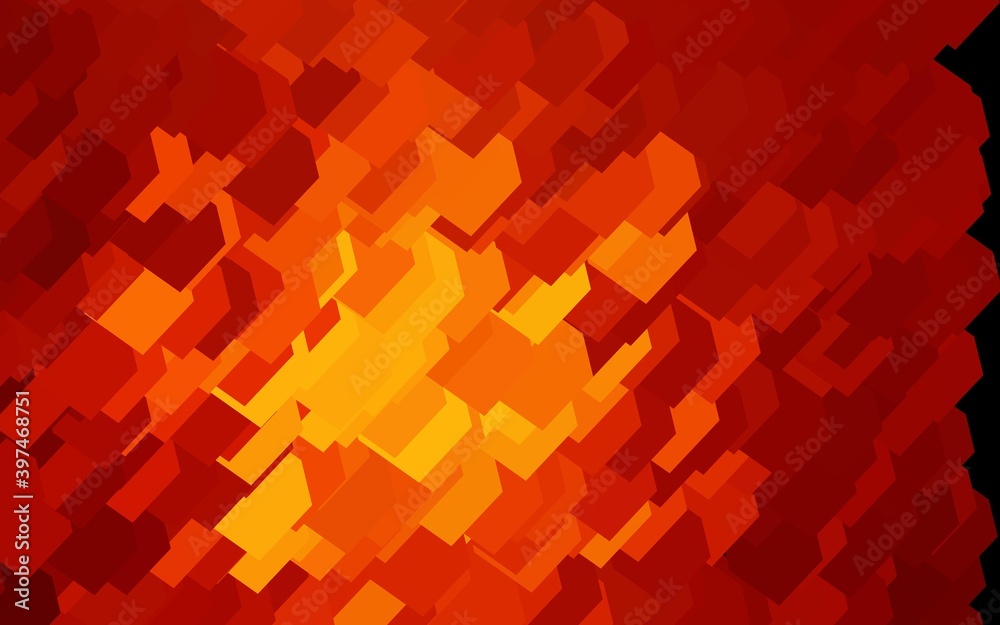 Dark Orange vector texture in rectangular style. Dark Orange vector texture in rectangular style.