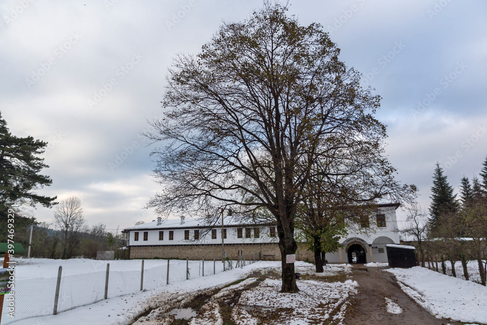 Winter view of Sokolski Monastery, Bulgaria Winter view of Sokolski Monastery, Bulgaria