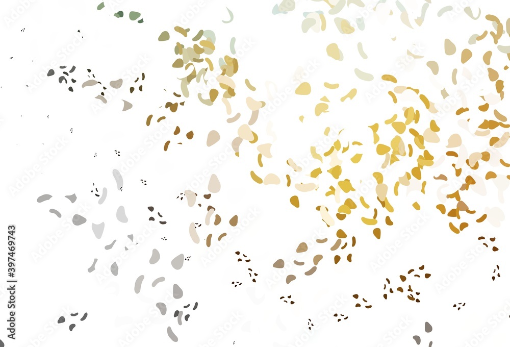 Light yellow, orange vector backdrop with abstract shapes. Light yellow, orange vector backdrop with abstract shapes.