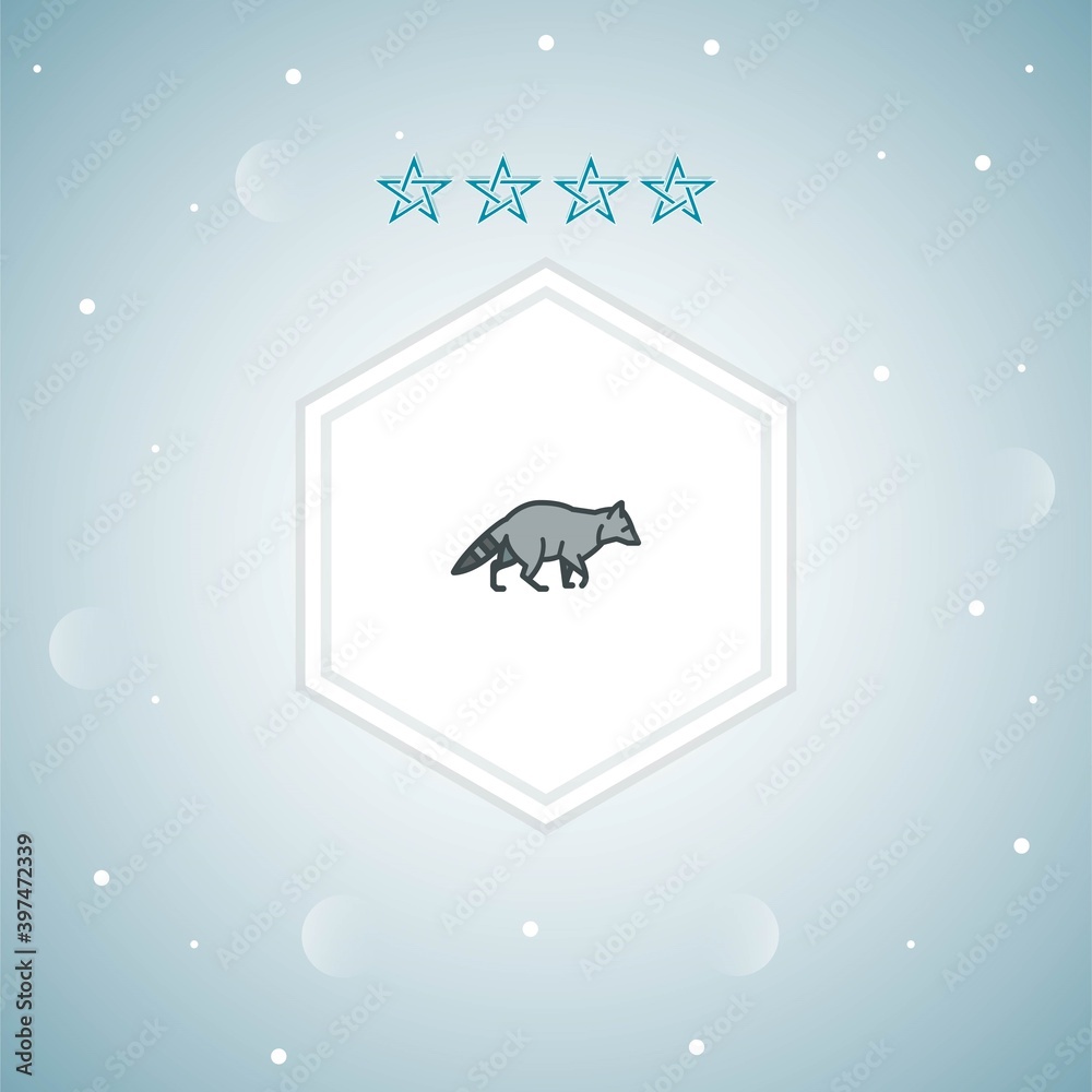 racoon vector icons modern