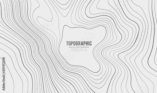 Grey contours vector topography. Geographic mountain topography vector illustration. Topographic pattern texture. Map on land vector terrain. Elevation graphic contour height lines. Topographic map