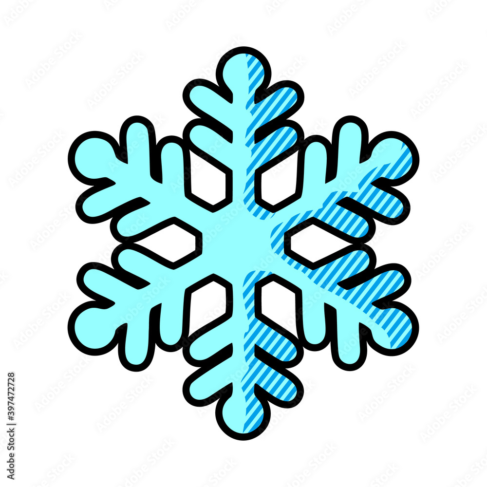 Snowflake icon isolated on white background. Snowflake icon modern symbol for graphic Snowflake icon isolated on white background. Snowflake icon modern symbol for graphic