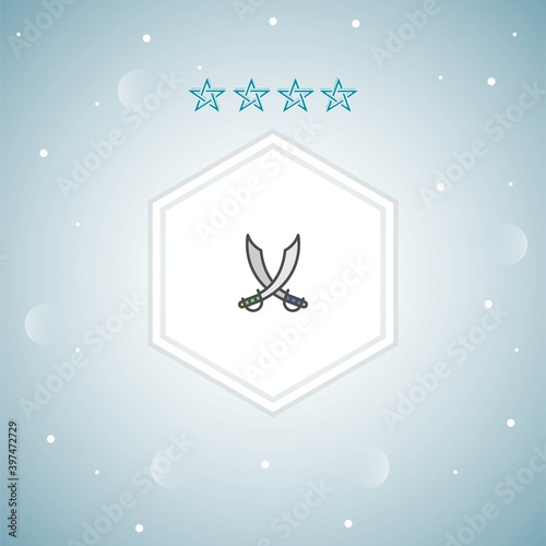 saber vector icons modern