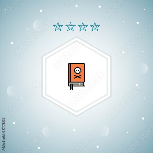 spellbook vector icons modern