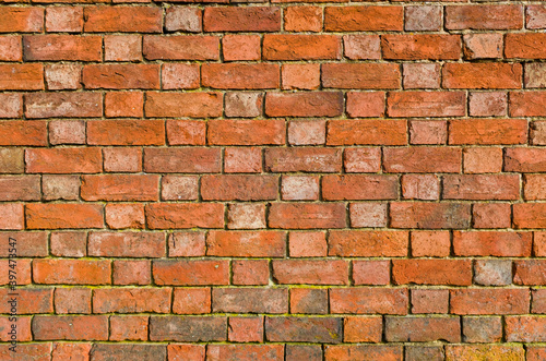 Brick wall texture, vintage background, UK photo