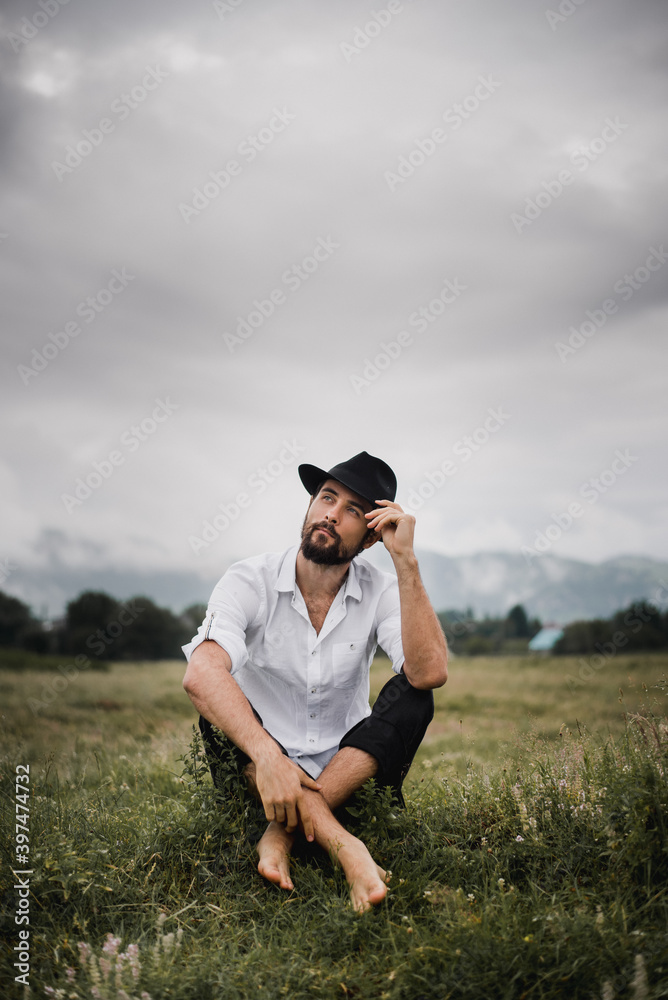Beautiful young couple. Wedding photo session outdoors in the mountains. Happy couple. New family. Beautiful young couple. Wedding photo session outdoors in the mountains. Happy couple. New family.