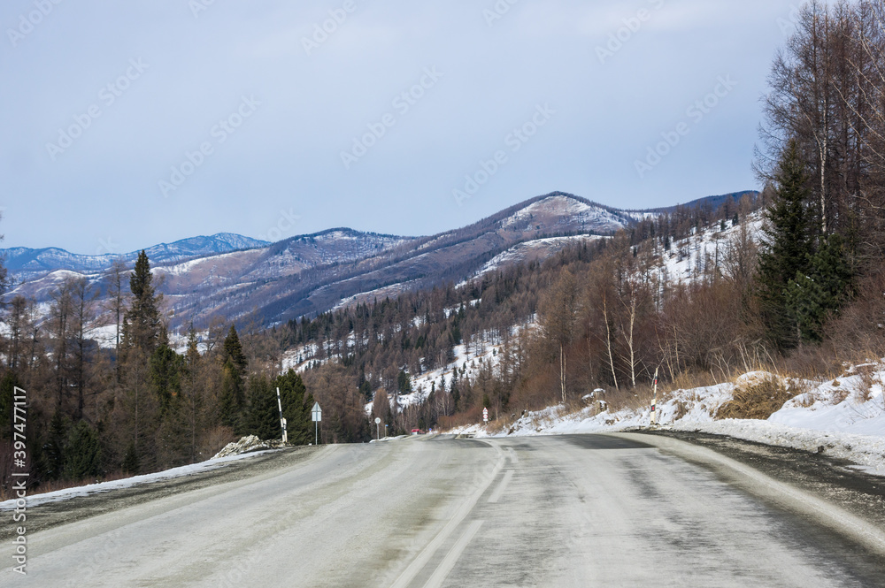 View of Altay mountains