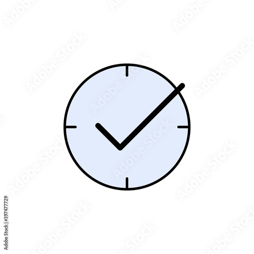 Free Download clock, check, target icon. Signs and symbols can be used for web, logo, mobile app, UI, UX - GFXLoad