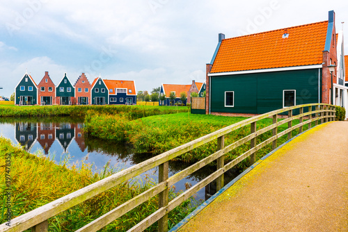 Canvas Print Volendam is a town in North Holland in the Netherlands