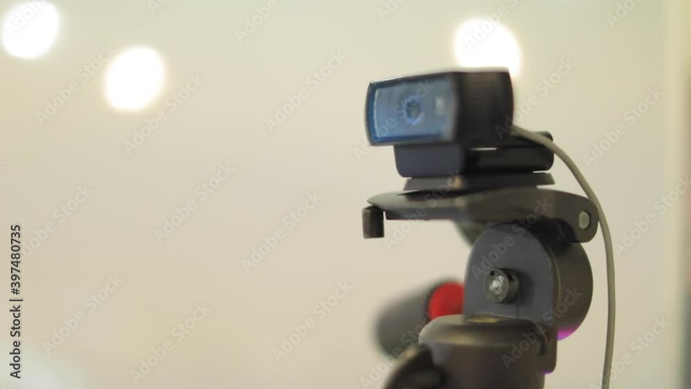 A microscope on a table