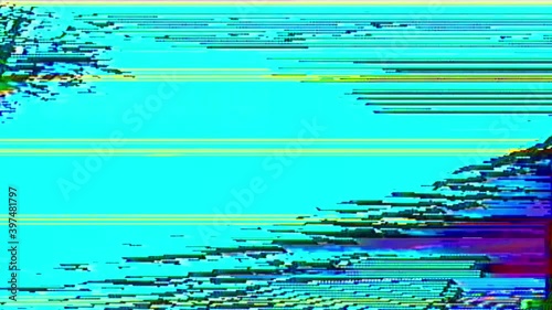Analog Video Colors Shapes Signal Feedback Abstract Background