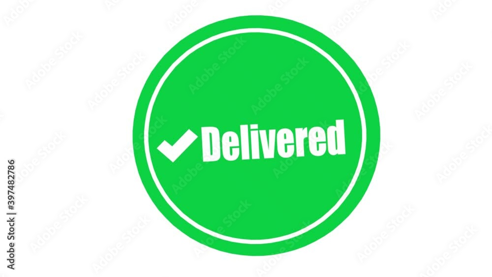 delivered icon. Animated delivery theme icon. Delivery concept delivered icon. Animated delivery theme icon. Delivery concept