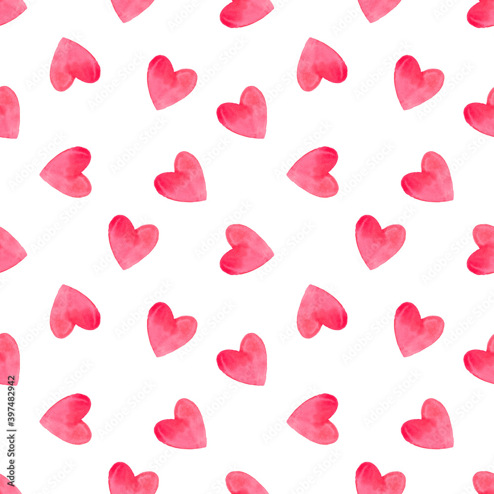 big pattern hearts red one