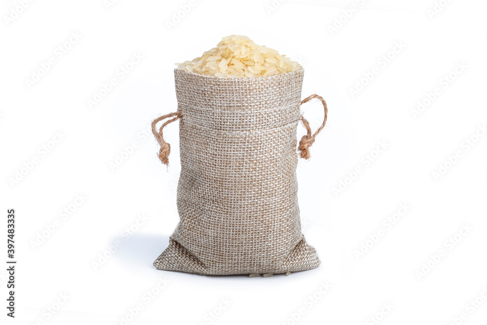 Studio lighting. on a white background. Not a big bag of rice. No isolation Studio lighting. on a white background. Not a big bag of rice. No isolation