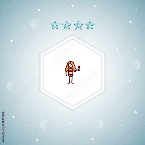 lounger vector icons modern