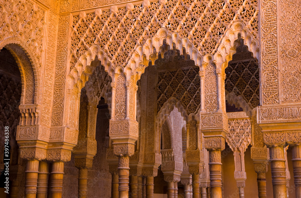 Alhambra, UNESCO World Heritage Site. Granada City. Andalusia, Southern Spain Europe