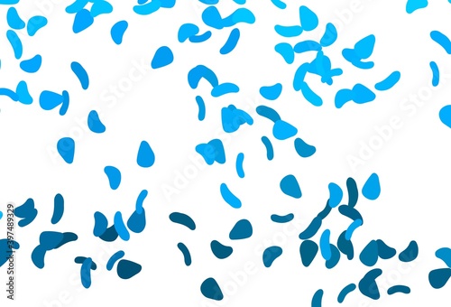 Light BLUE vector backdrop with abstract shapes.