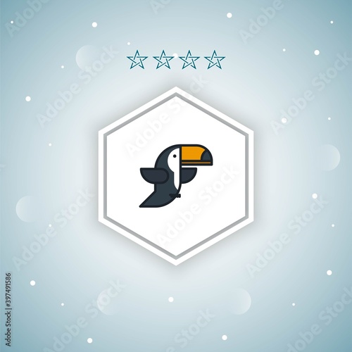 toucan vector icons modern