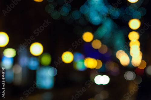 Defocused bokeh lights © tcerovs