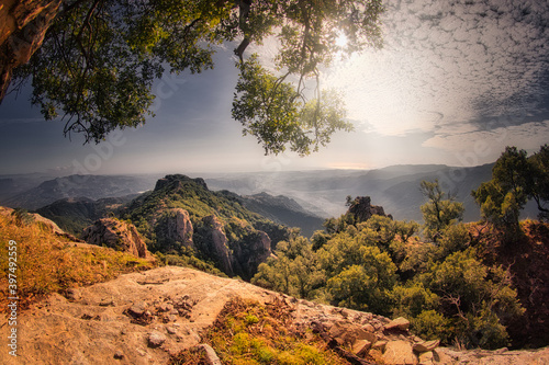 Panorama of the mountains of the Aspromonte National Park. photo