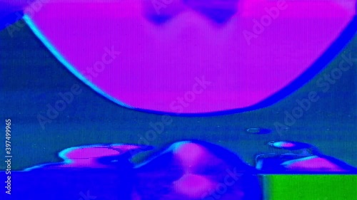 Analog Video Colors Shapes Signal Feedback Abstract Background