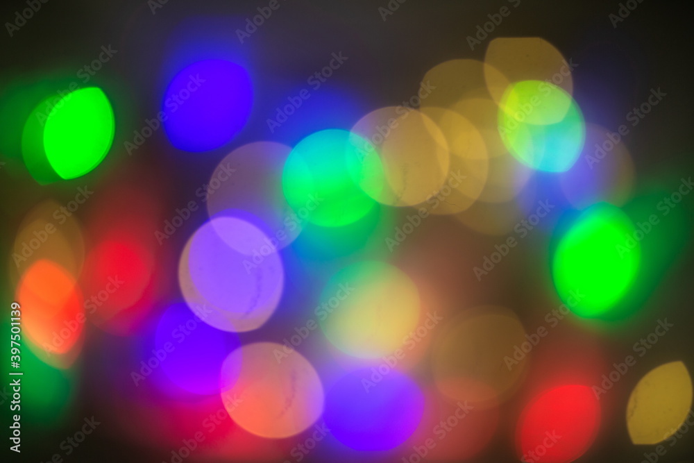 beautiful multicolored bokeh on a dark background beautiful multicolored bokeh on a dark background
