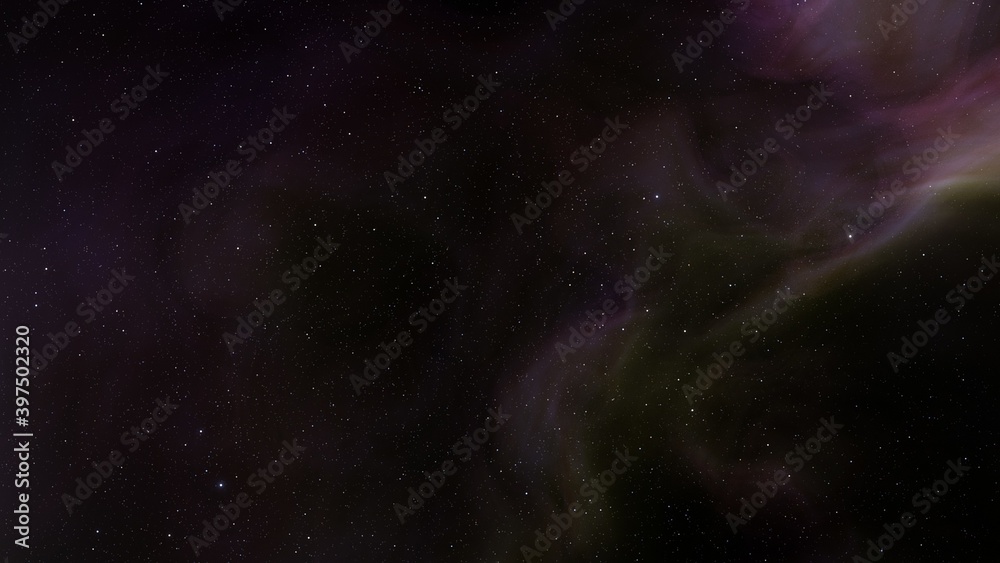 Fototapeta premium nebula gas cloud in deep outer space, Science fiction illustrarion, colorful space background with stars 3d render 