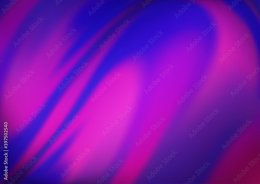 Fototapeta premium Light Pink, Blue vector background with bubble shapes.