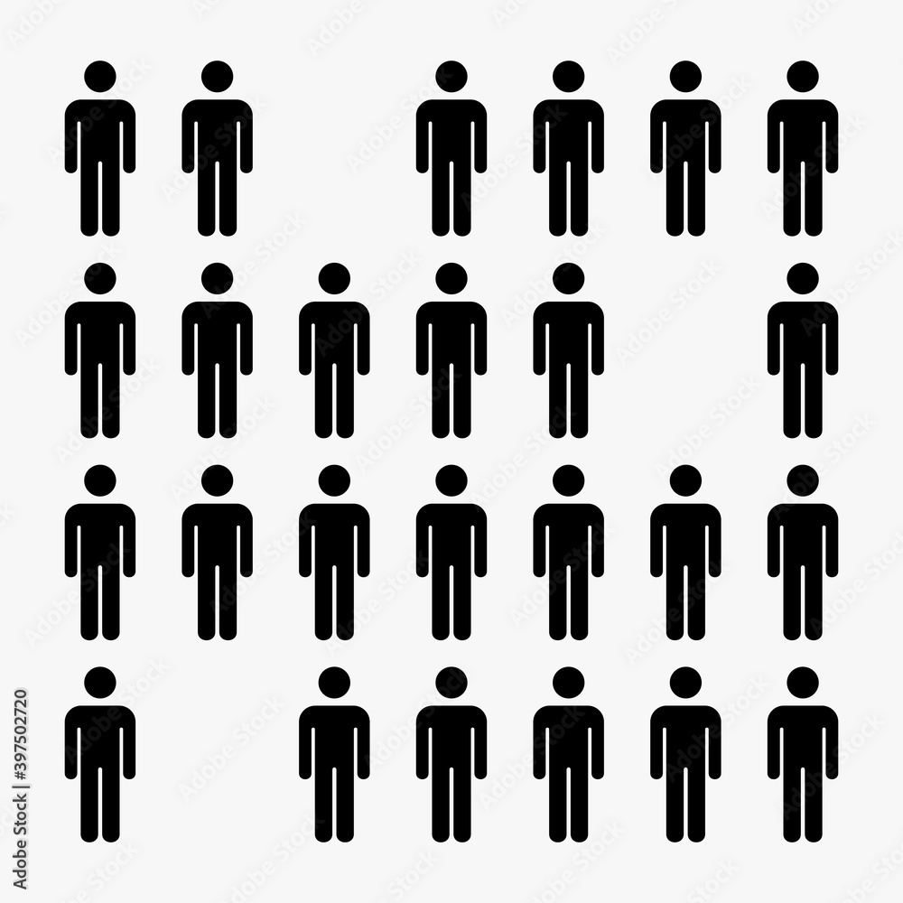 group of people illustration vector,missing person,man icon. group of people illustration vector,missing person,man icon.