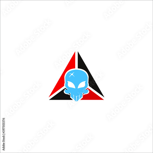 skull logo templet vector icon 