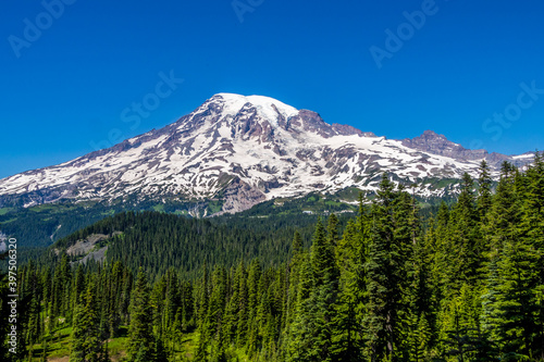 View of Mount Rainier from Pinnacle Saddle trail
