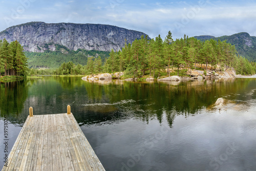 Mountains, lakes and fresh air in Norway. 