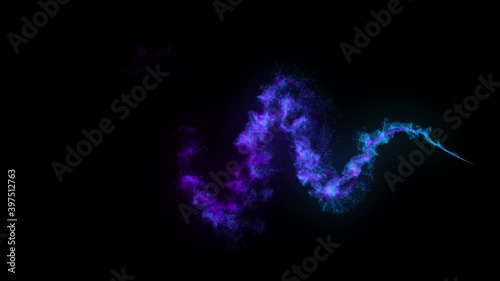 Moving Magical Light Effect, Abstract Sweep Animations 6 in 1 Pack. Background Overlay, Transition Elements. Alpha Matte Channel Video.