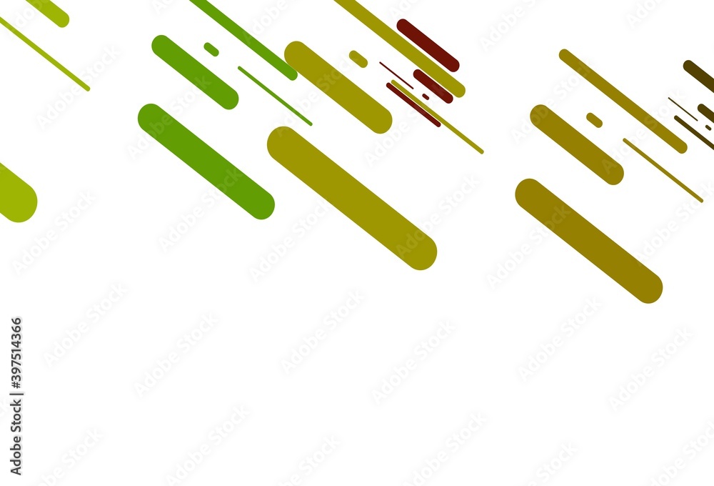 Light Green, Red vector template with repeated sticks.